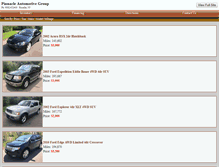Tablet Screenshot of pinnacleautomotivegroup.com